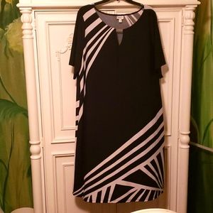 Classy Black and White Dress